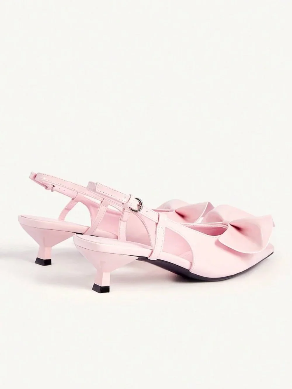 Pink Elegant Women's Pointed Toe Shoes - Picture 4 of 5